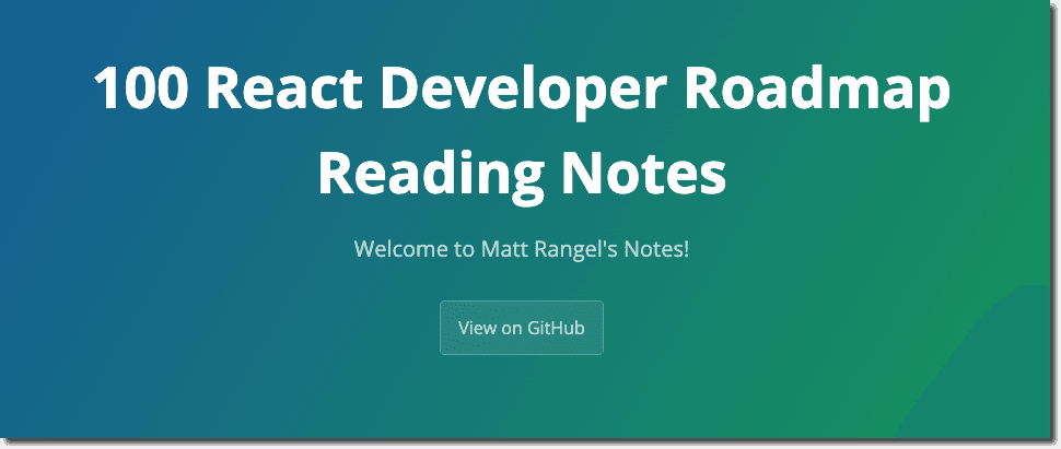 100 React Developer Road Map