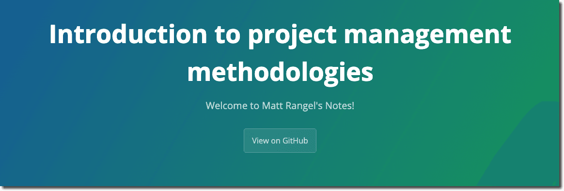 Introduction to project management methodologies